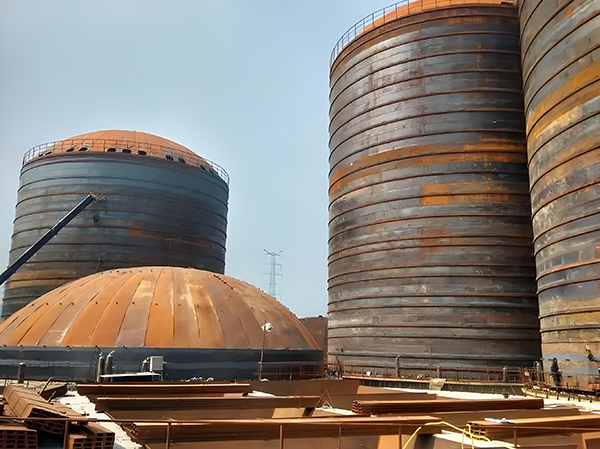 驿城焦粉钢板仓